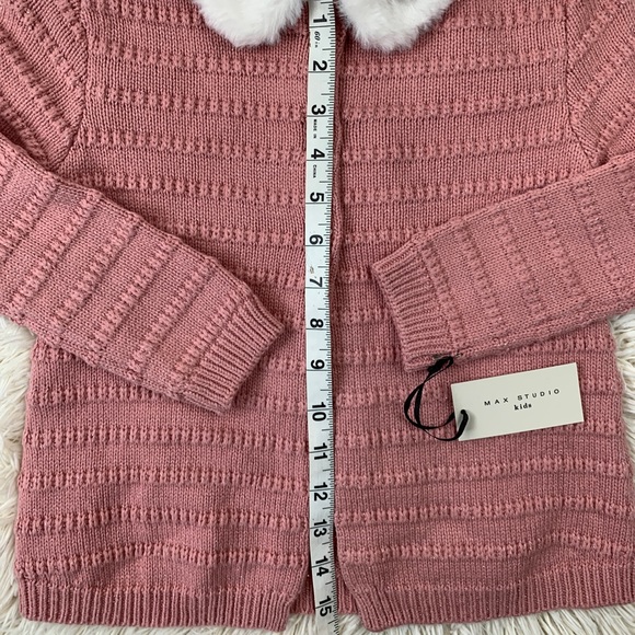 NWT Max Studios Kids Matching Sweater/Hat Set - SZ 4 - Picture 8 of 9